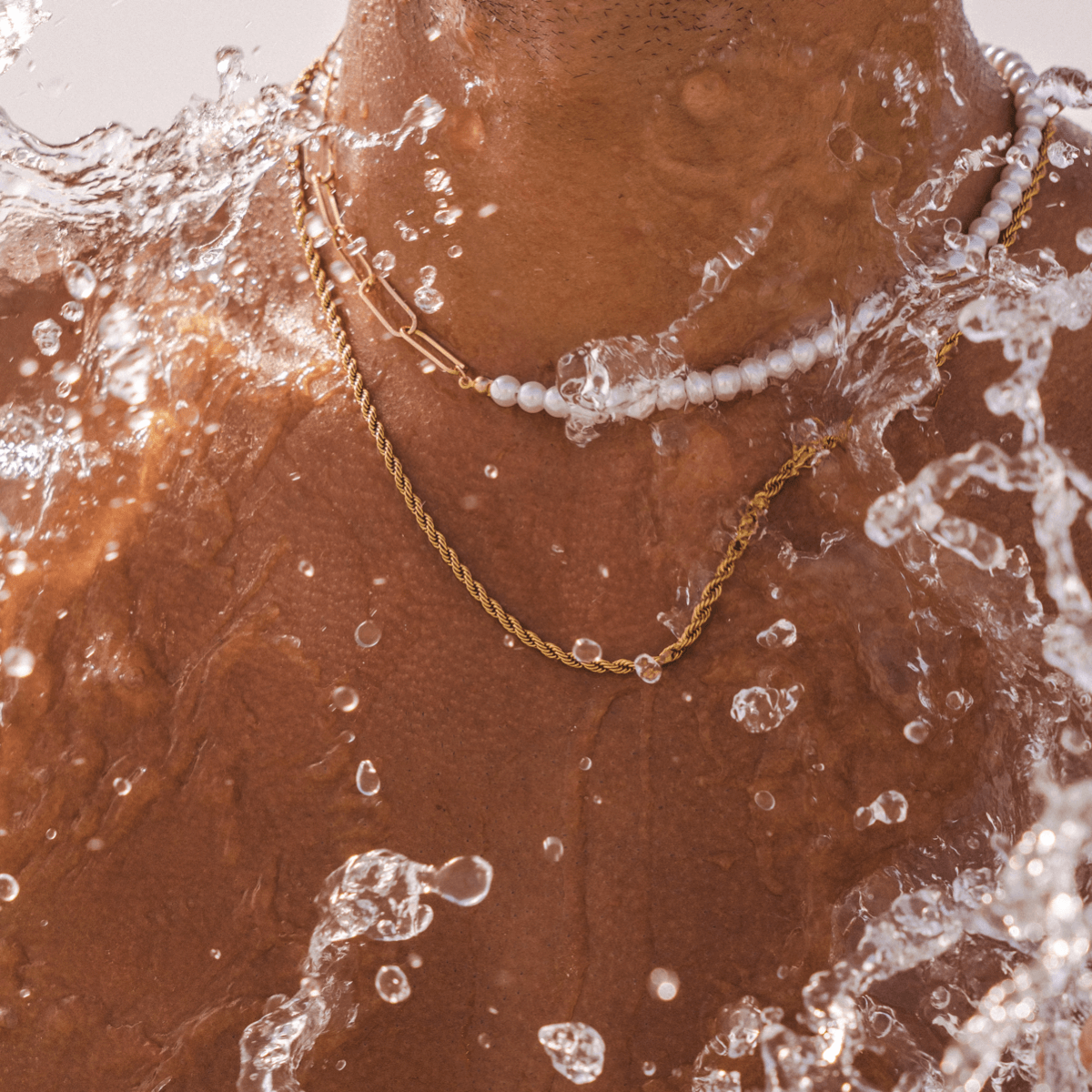 Colar de Corrente de Corda - Ouro 18K