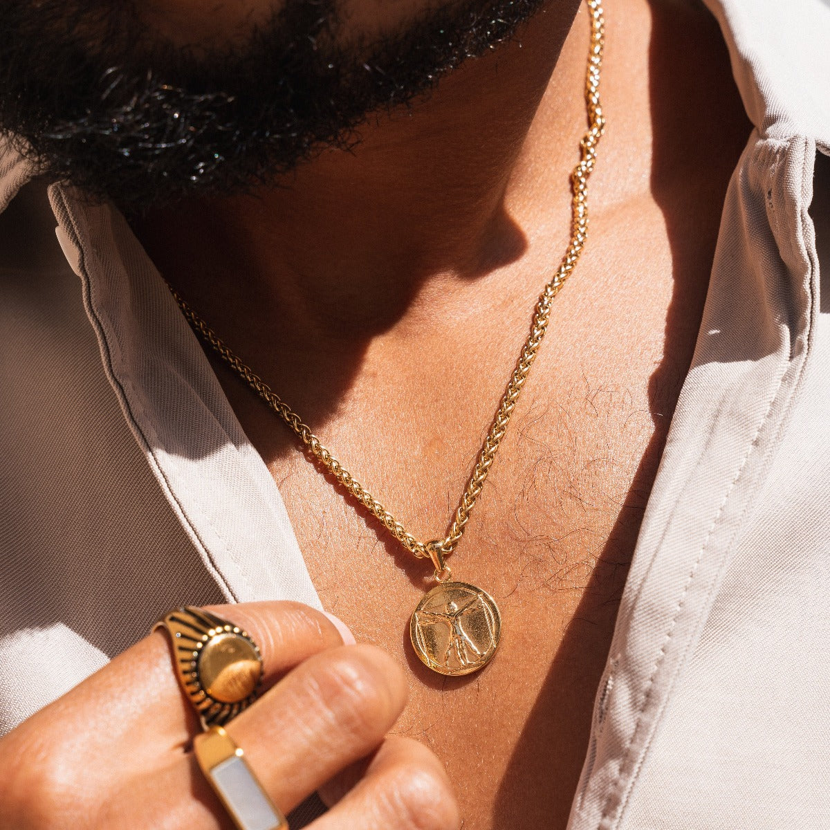 Colar Vitruviano - Ouro